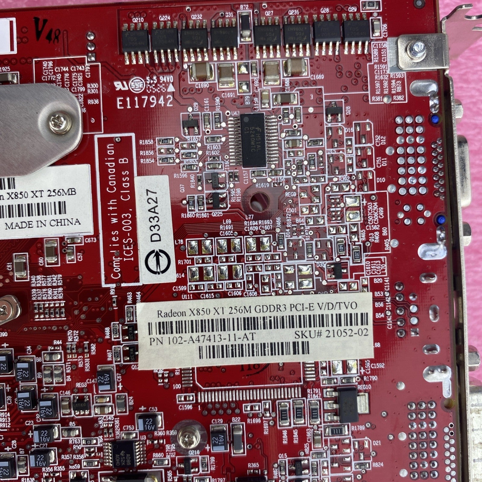 ATI Radeon X850 XT 256MB PCI Express Graphics Video Card