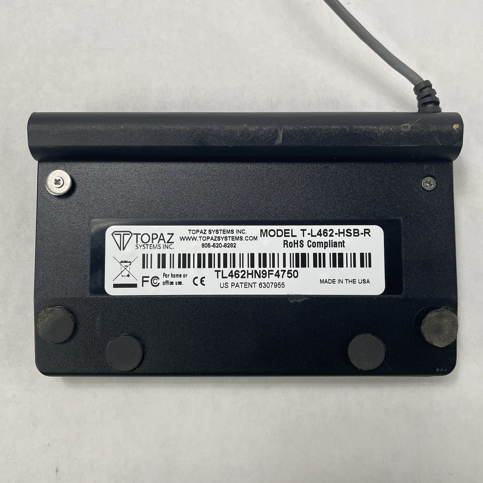 Topaz Systems T-L462-HSB-R SigLite LCD USB Signature Pad Terminal - No Stylus5