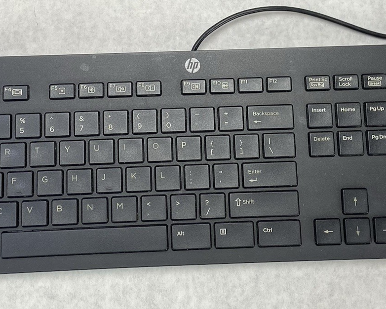 HP USB Slim Business Keyboard Model KBAR211 Part No 803181-001 Lot of 10 (Ten)