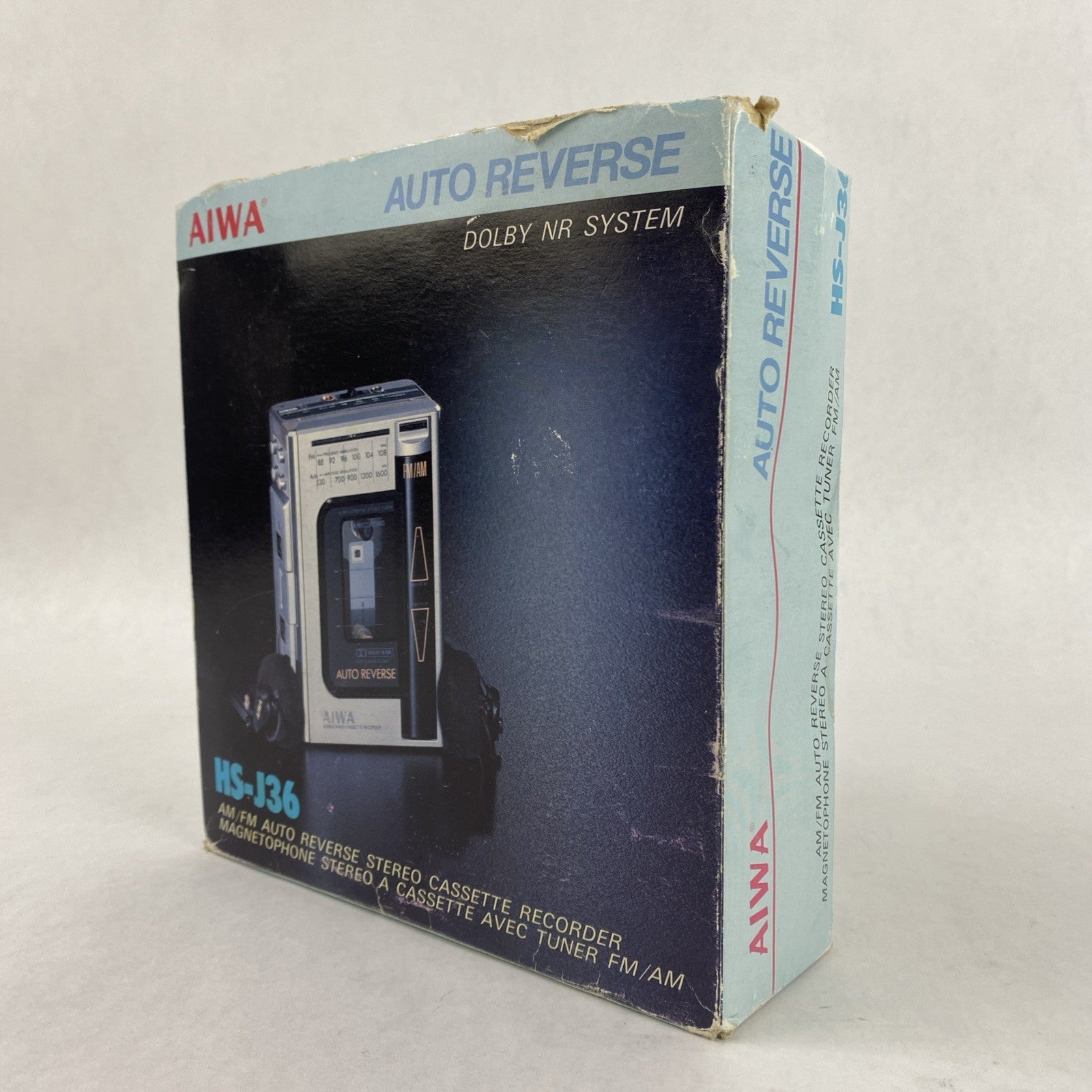 Aiwa HS-J36 AM/FM Auto Reverse Stereo Cassette Recorder Untested0