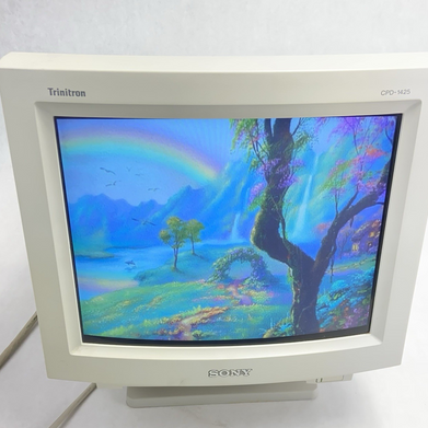 Sony Trinitron Color Monitor CPD-1425 Vintage Gaming CRT Display