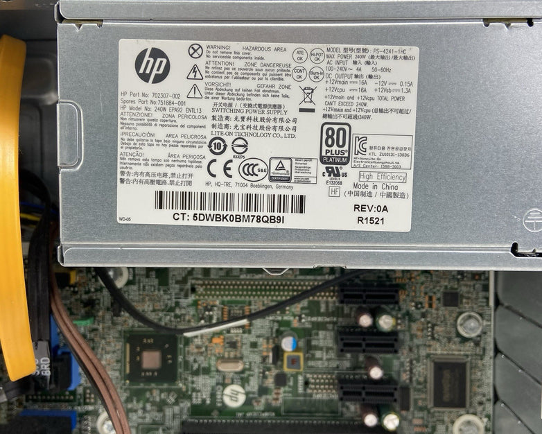 HP ProDesk 600 G1 SFF Intel Core i5-4590 3.3GHz 8GB RAM No HDD No OS