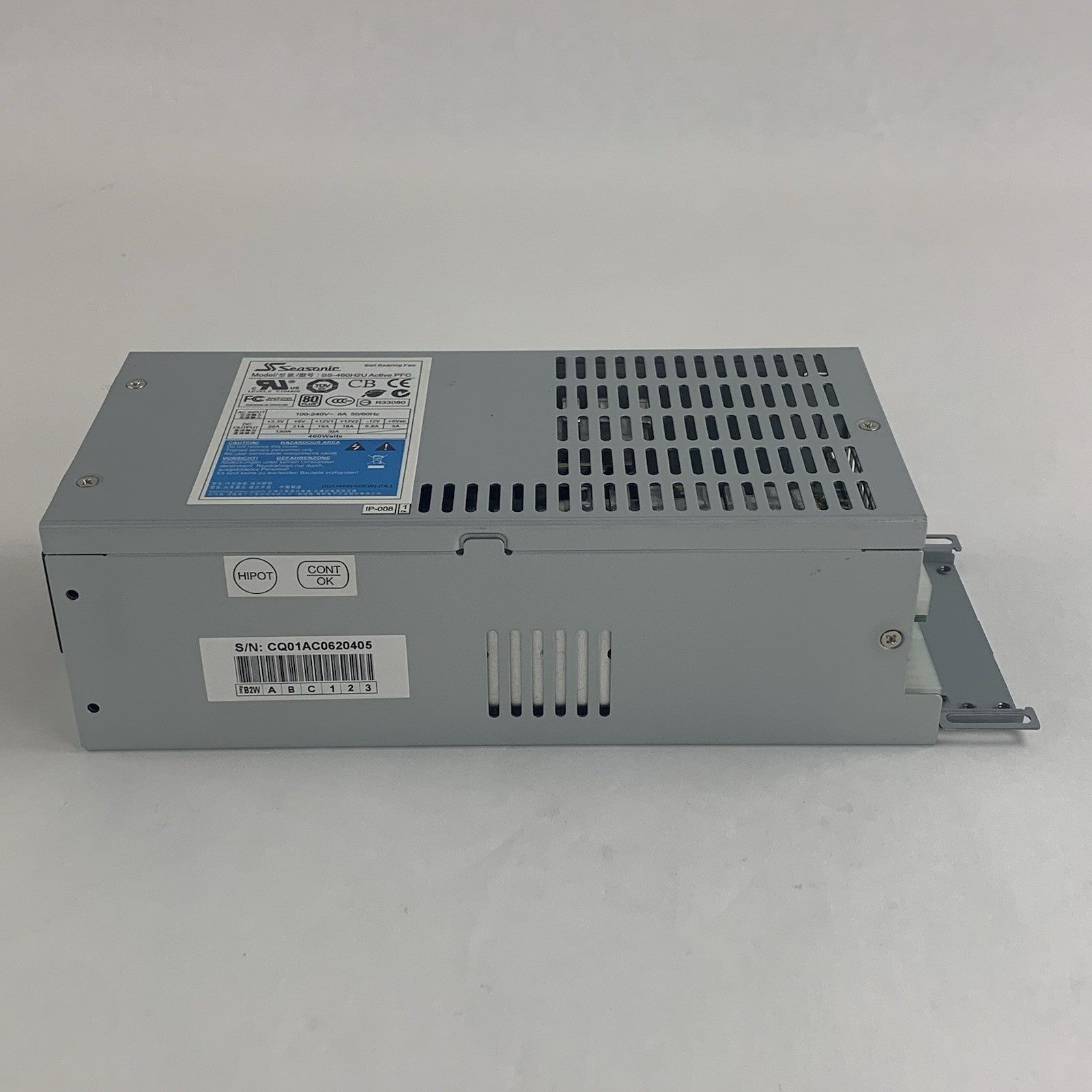 Seasonic SS-460H2U Active PFC 460W 2U Server Power Supply Tested No Cables1