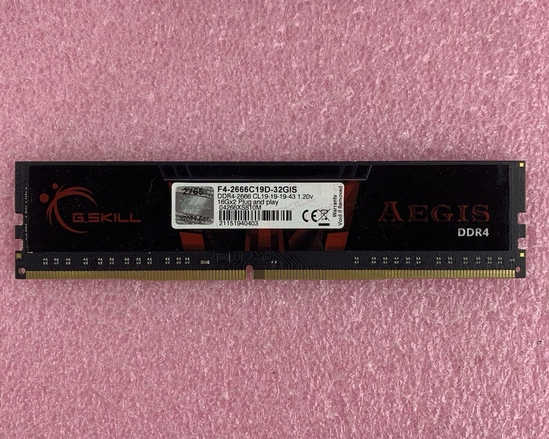 G.SKILL F4-2666C19D-32GIS Aegis Series DDR4 RAM 16 GB  2666MT/S Computer Ram