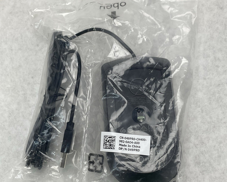 Dell Optical USB 2.0 1000Dpi Scroll Wheel Mouse Black 049PRO Lot of 10