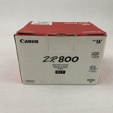 Canon ZR 800 Digital Video Camcorder Kit Untested