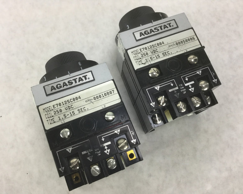 Agastat E7012SC004 Relay, Lot of 2, Untested