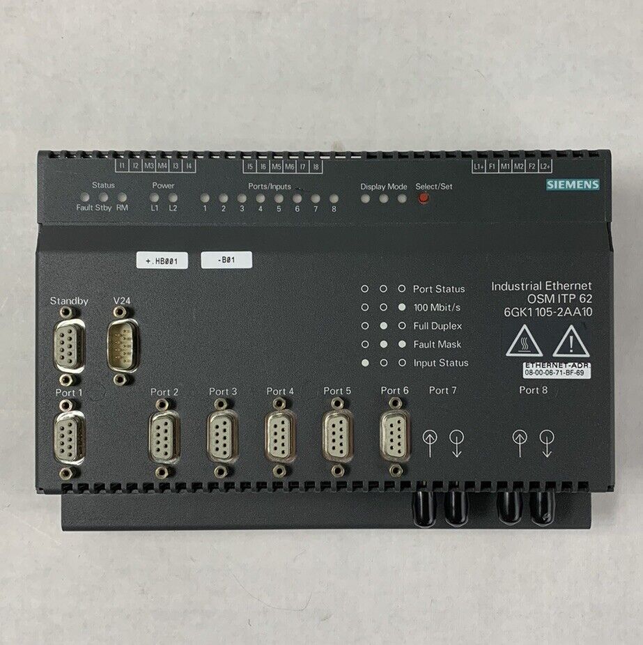 Siemens SIMATIC 6GK1105-2AA10 Industrial Optical Switch Module OSM ITP 62