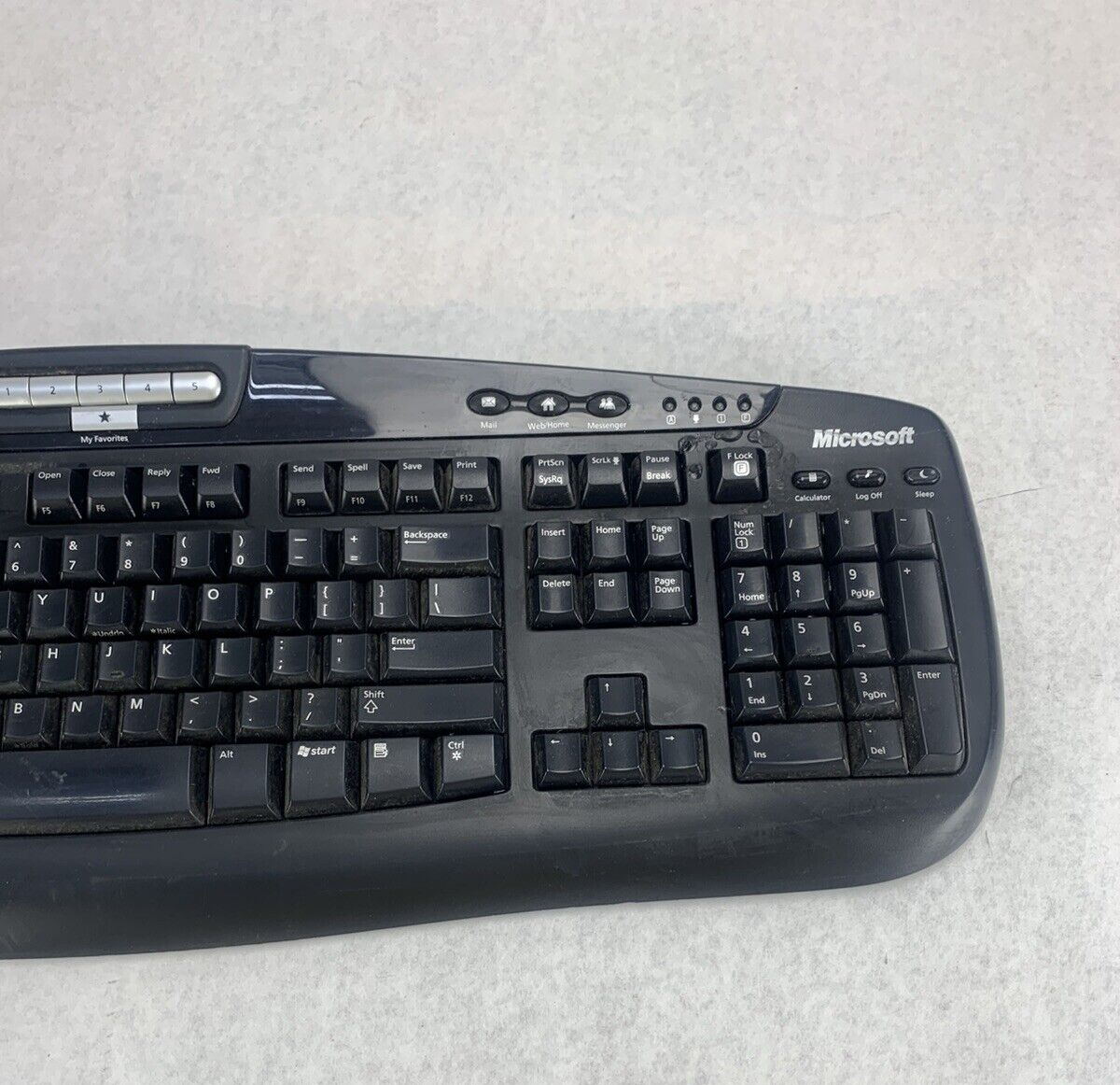 Lot of 2 Microsoft KC-0405 Wired Keyboard
