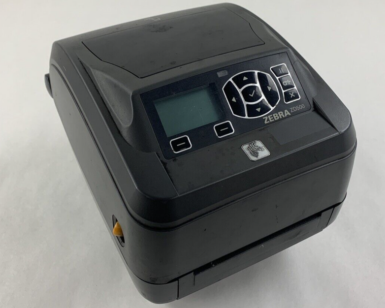 Zebra ZD500 Thermal Label Printer Bad Screen Tested Prints Parts and Repair