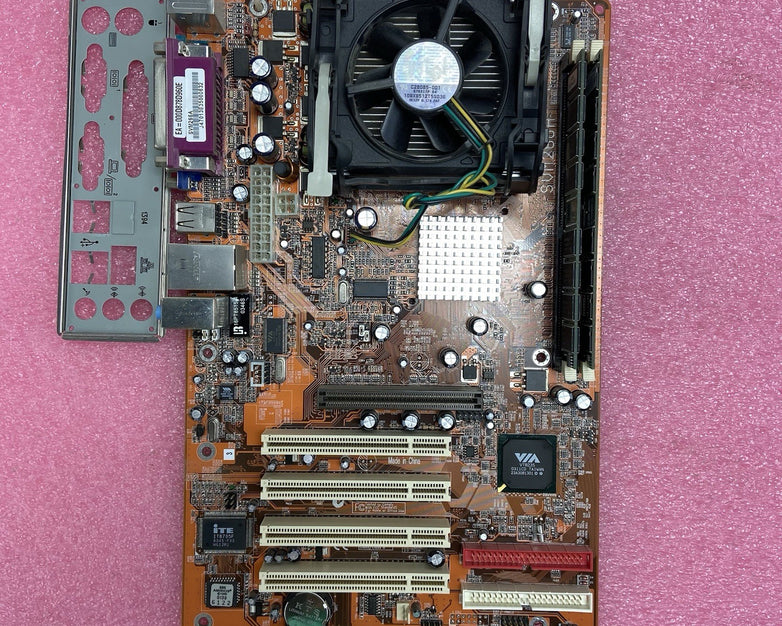 Syntax SVM266A Motherboard Intel Pentium 4 2.8GHz 1GB RAM w/IO Shield