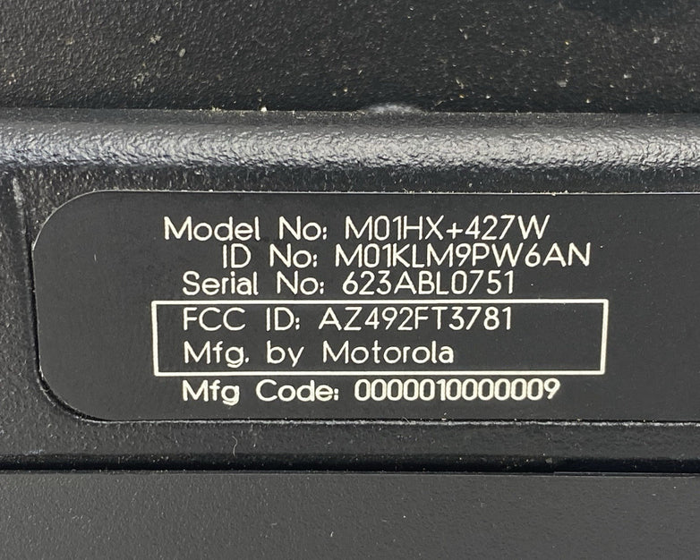 Motorola M01HX+427W M01KLM9PW6AN Radio Base Unit Untested