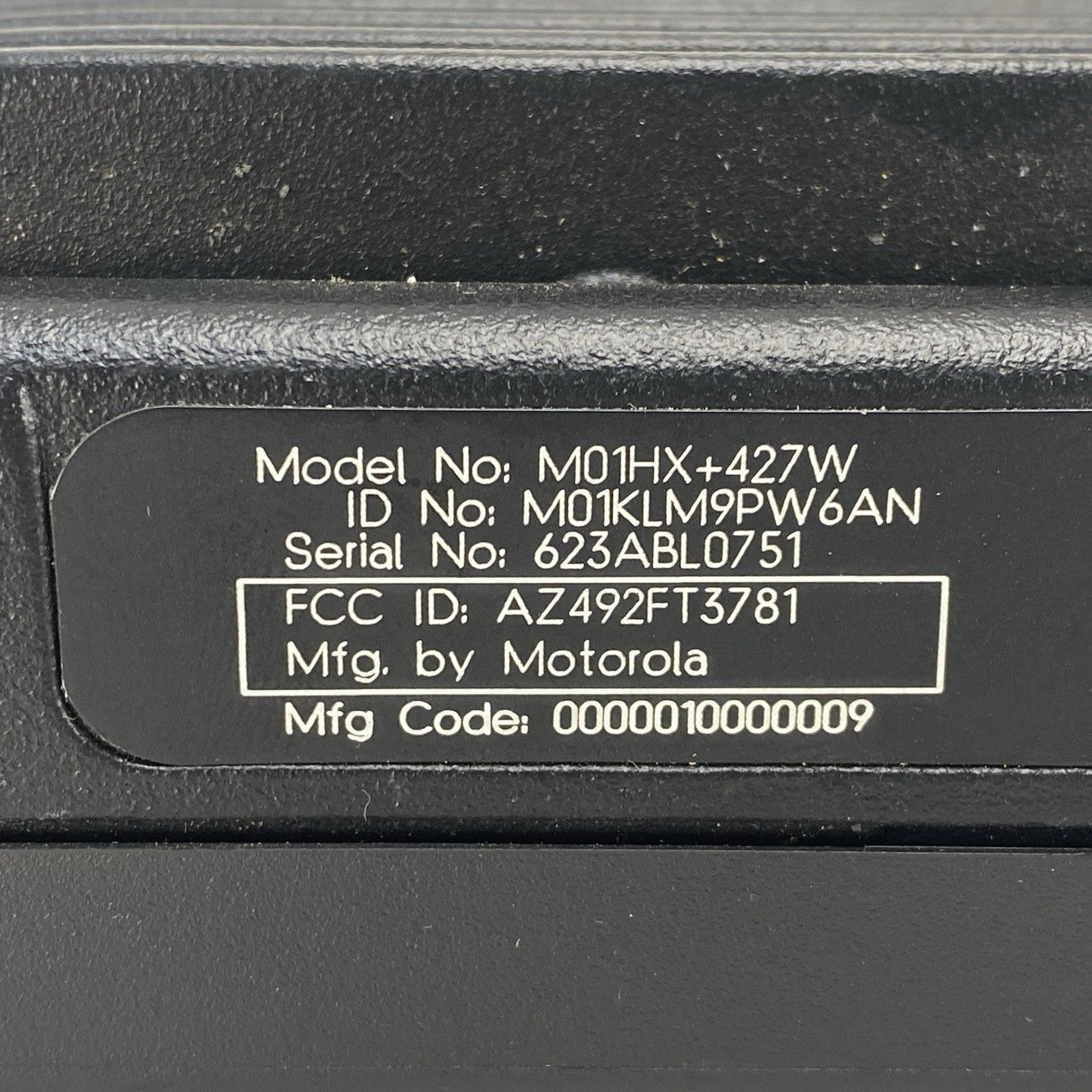 Motorola M01HX+427W M01KLM9PW6AN Radio Base Unit Untested