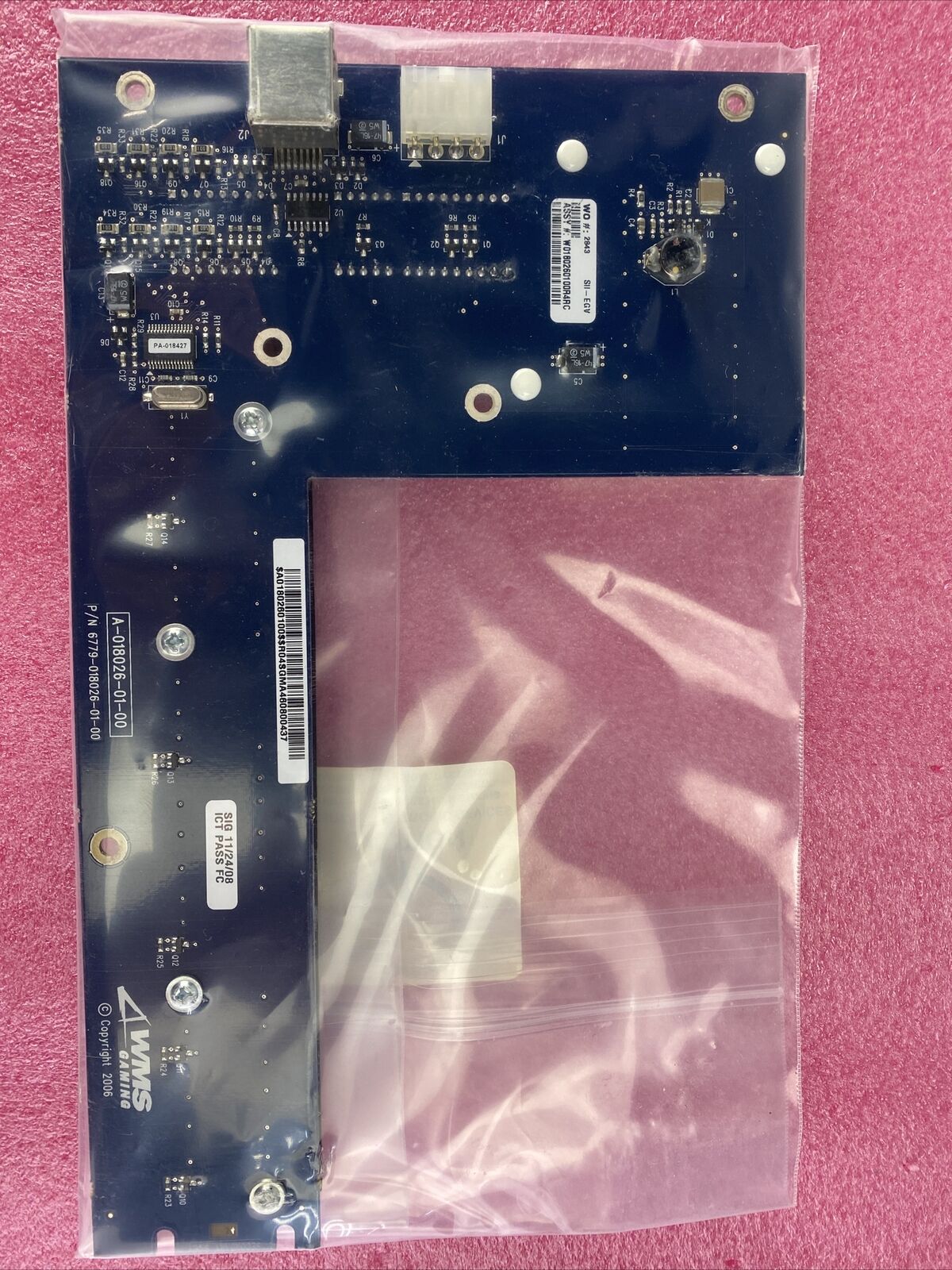 WMS 6779-018026-01-00 BB1 20 Line 5 Digit 7 sec Display Board A0180260100$$R04SG
