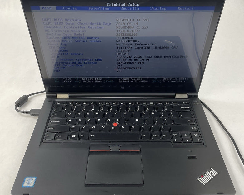 Lenovo ThinkPad Yoga 460 14" i5-6300U 2.40 GHz 8 GB RAM No SSD/OS/AC - USB