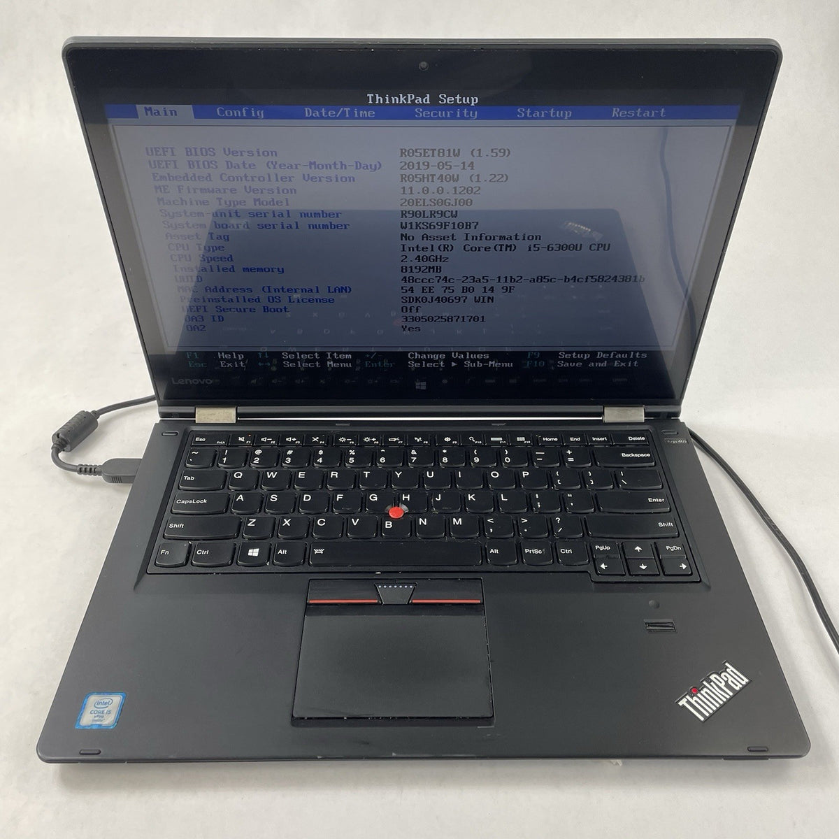 Lenovo ThinkPad Yoga 460 14" i5-6300U 2.40 GHz 8 GB RAM No SSD/OS/AC - USB2