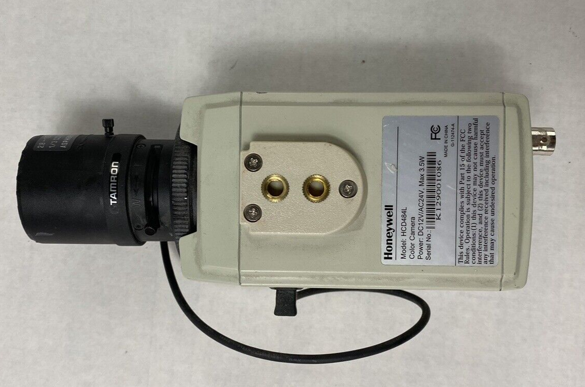 Honeywell HCD484L CCTV Color Camera 1/3" 2.8-12mm Lens For Parts or Repair