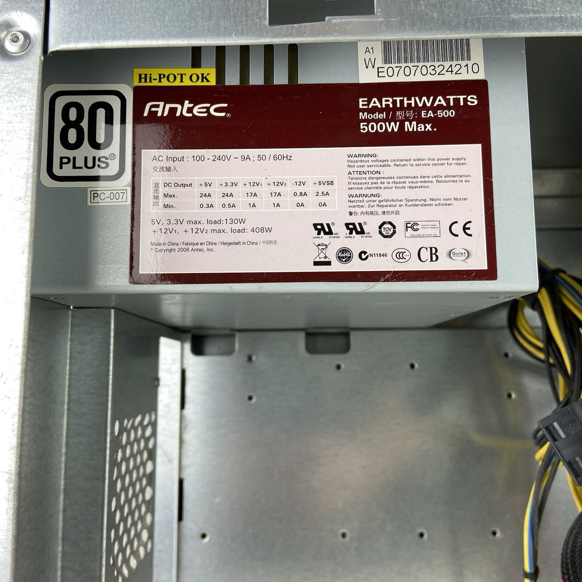 Unbranded Mid Tower Computer Case Antec EA-500 80 Plus 500W PSU5