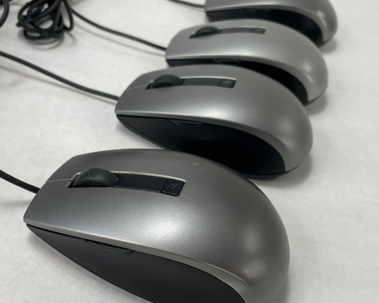 Dell MOCZUL USB Wired Black Laser Scroll Mouse with 6 Buttons Lot of 4