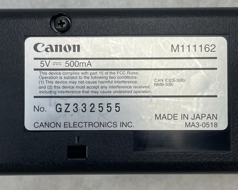 Canon ImageFORMULA P-208II M111162 Portable Document Scanner Tested No Cords
