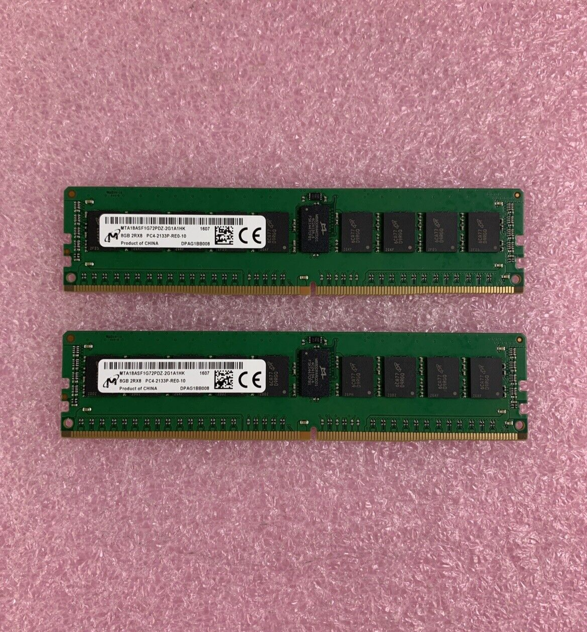 Micron MTA18ASF1G72PDZ-2G1A1HK 8 GB 2RX8 PC4-2133P-RE0-10 Server RAM Tested