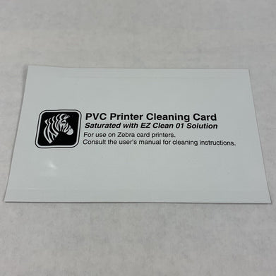 Zebra 800104-001 PVC Printer Cleaning Card for Zebra Card Printers (Lot of 13)