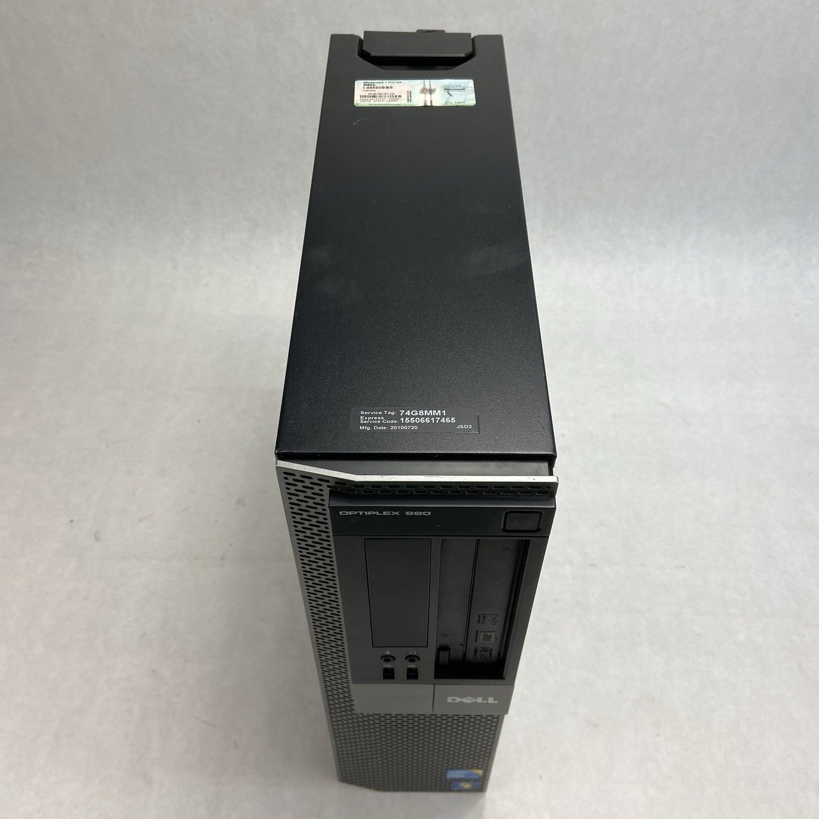 Dell Optiplex 980 DT Intel Core 2 Duo E8500 3.16GHz 4GB RAM No HDD No OS2