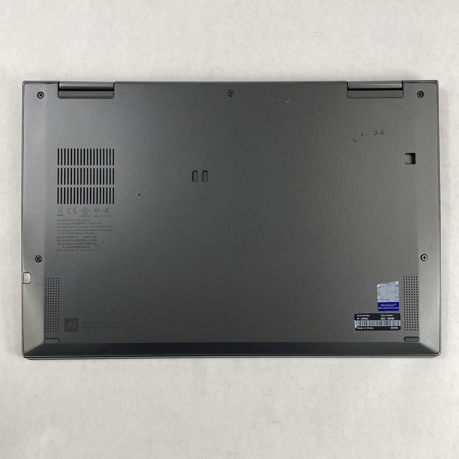 Lenovo ThinkPad X1 Yoga Gen5 14" i5-10310U 1.70 GHz 8 GB RAM No SSD/OS/AC12