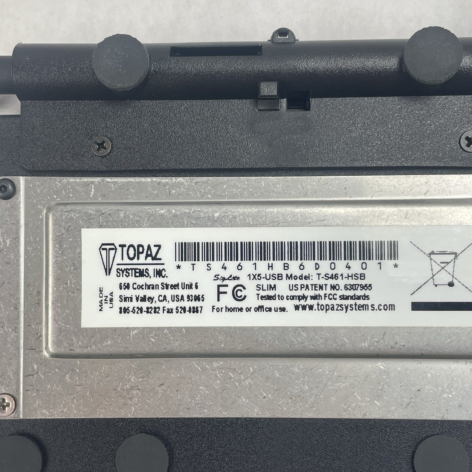 Topaz Systems T-S461-HSB-R SigLite 1x5 USB Signature Pad Tested