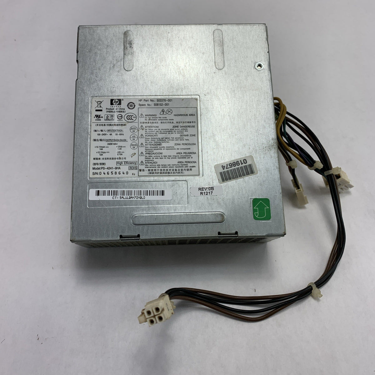 HP PS-4241-9HA 240W Power Supply 503376-001 508152-0013