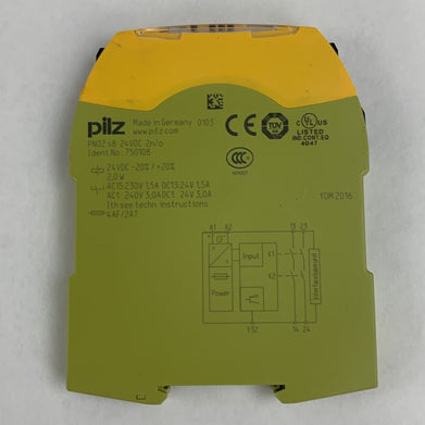 Pilz 750108 PNOZ s8 24VDC Contact Expansion Module Missing Terminal Untested