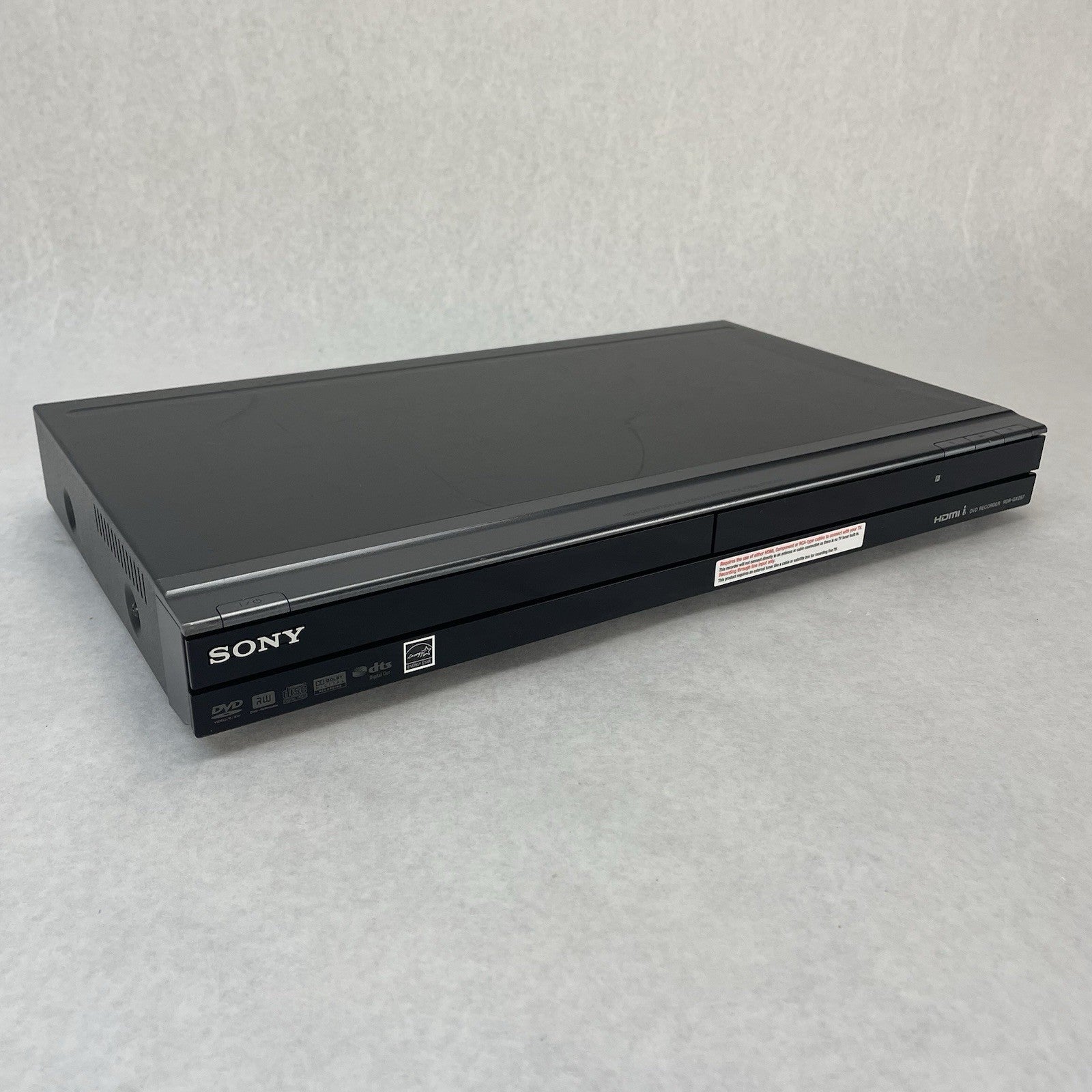 Sony RDR-GX257 DVD Recorder HDMI Tested Working No Remote No Power Cord