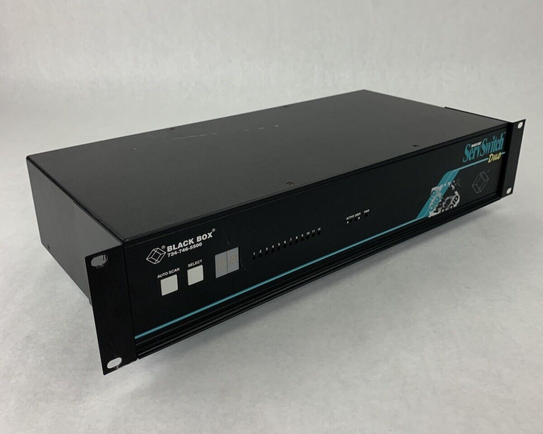 Black Box ServSwitch DUO R2 P/N KV6112FA Tested