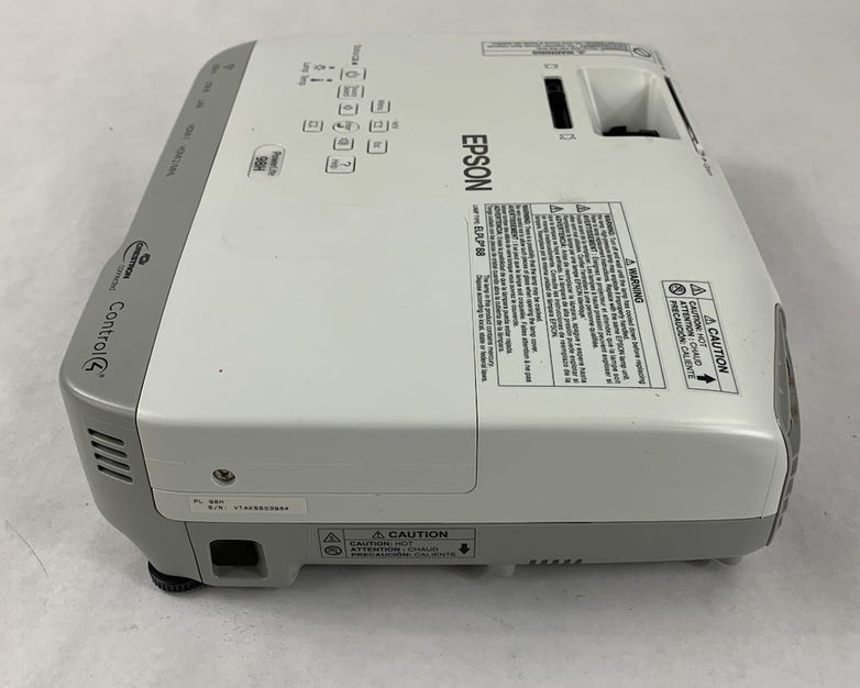 Epson PowerLite 98H H687A LCD Lamp Projector 1311 Lamp Hours - No Remote