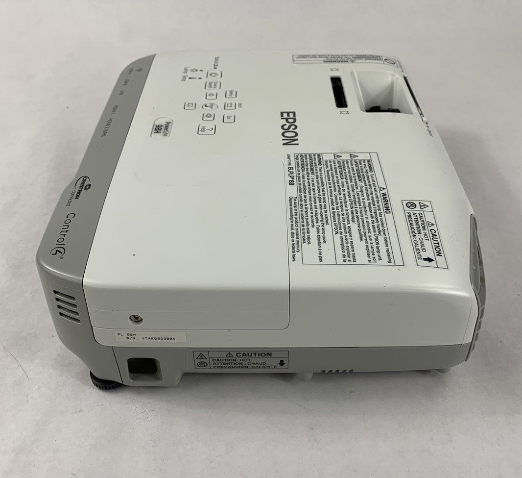 Epson PowerLite 98H H687A LCD Lamp Projector 1311 Lamp Hours - No Remote5