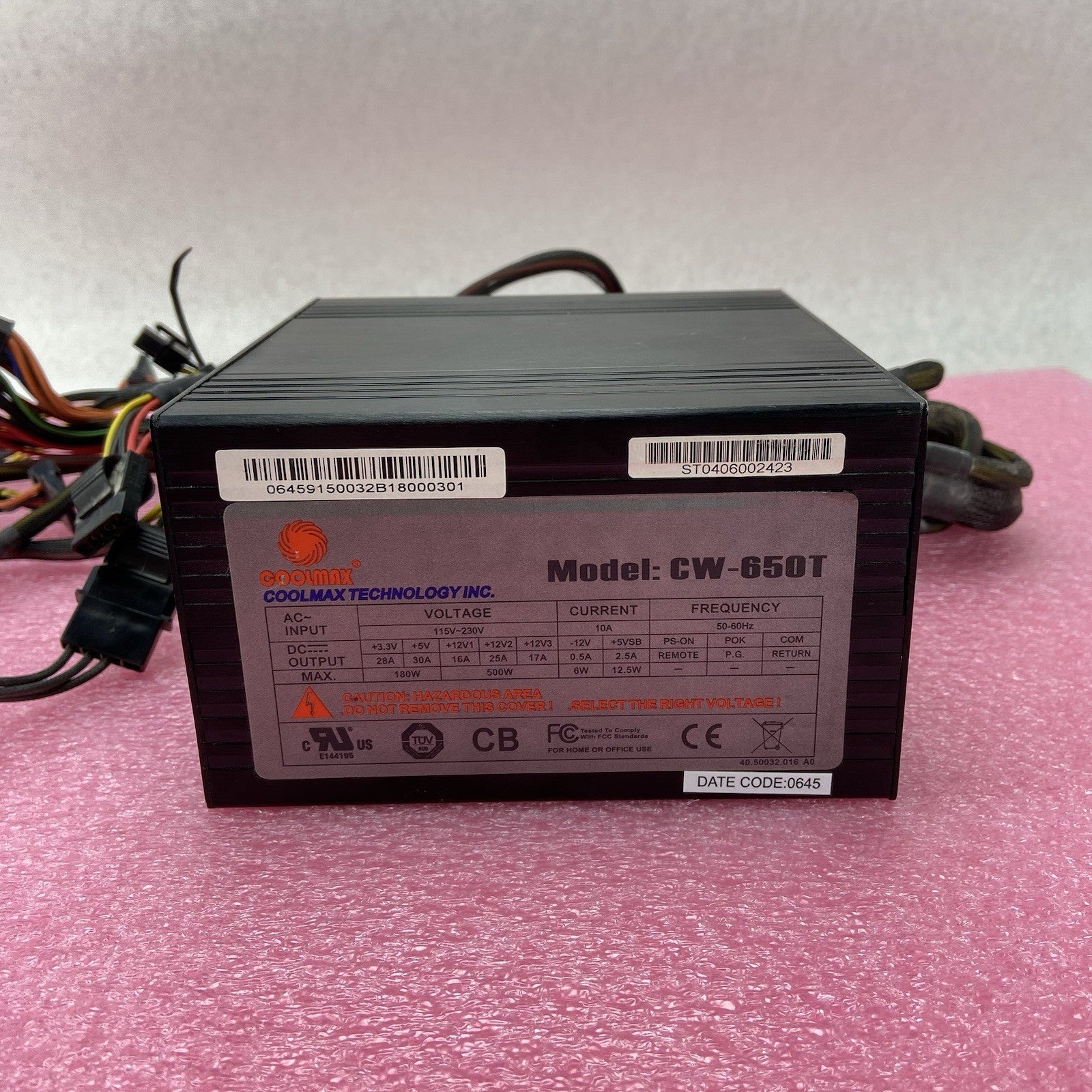 Coolmax CW-650T 600W ATX Power Supply4