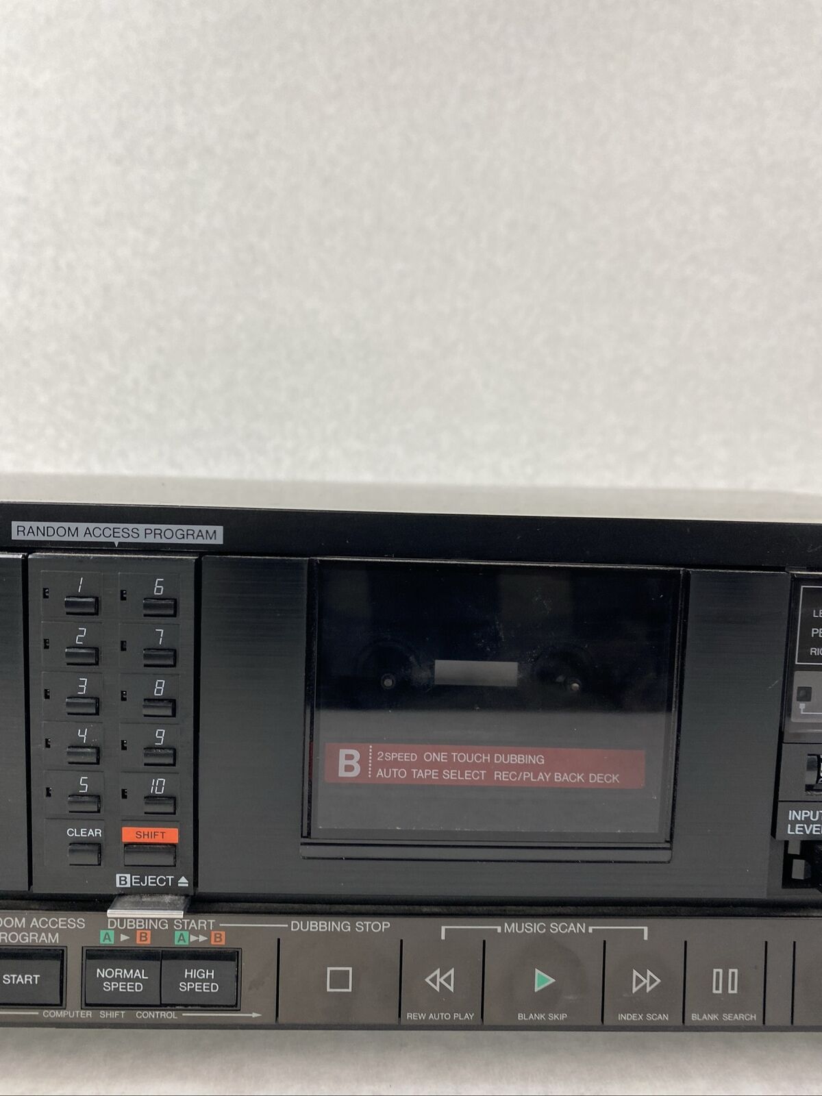 JVC KD-W55J Stereo Double Cassette Tape Deck 20W Dubbing FOR PARTS or REPAIR