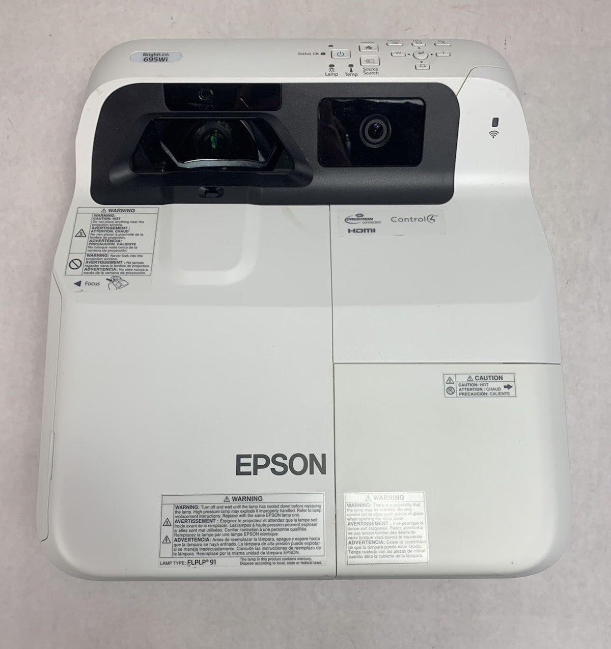 Epson PowerLite 695Wi H740A LCD Lamp Projector 1881 Lamp Hours - No Remote5