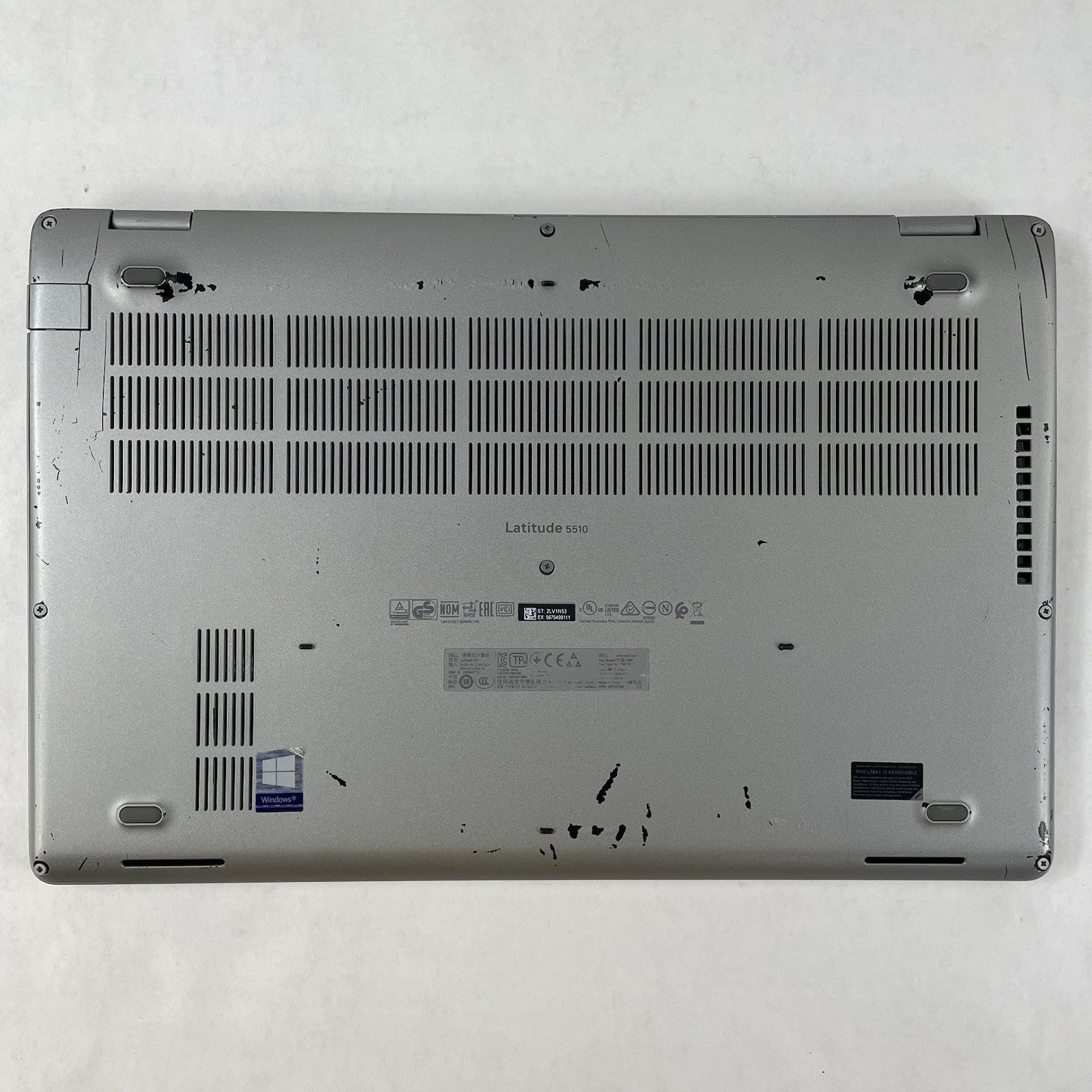 Dell Latitude 5510 15.6" i5-10210U 1.60 GHz 8 GB RAM No SSD/OS/AC/Batt - Worn15