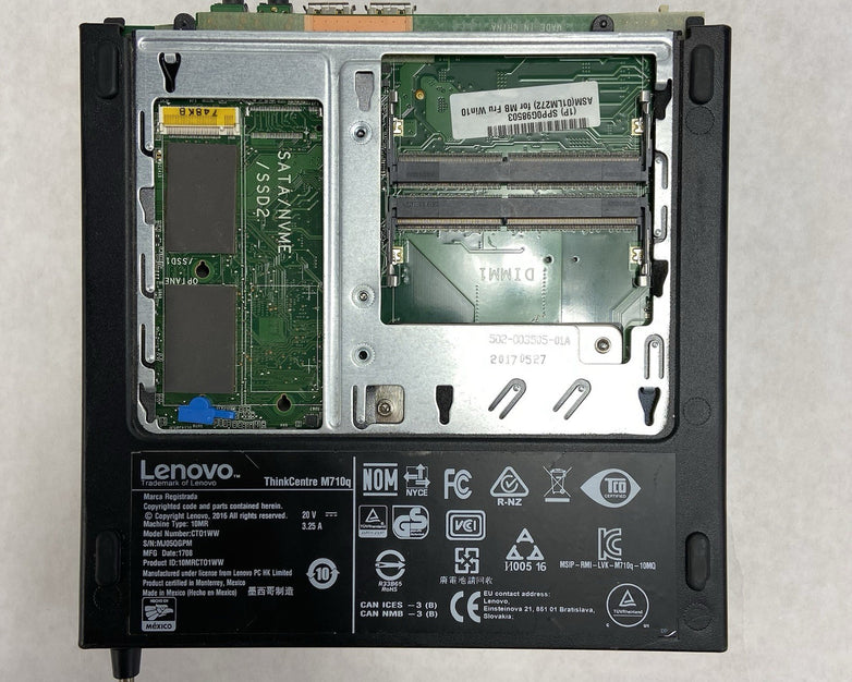 Lenovo ThinkCentre M710Q MFF Intel Core i7-7700T 2.9GHz 0GB RAM No AC/HDD/OS