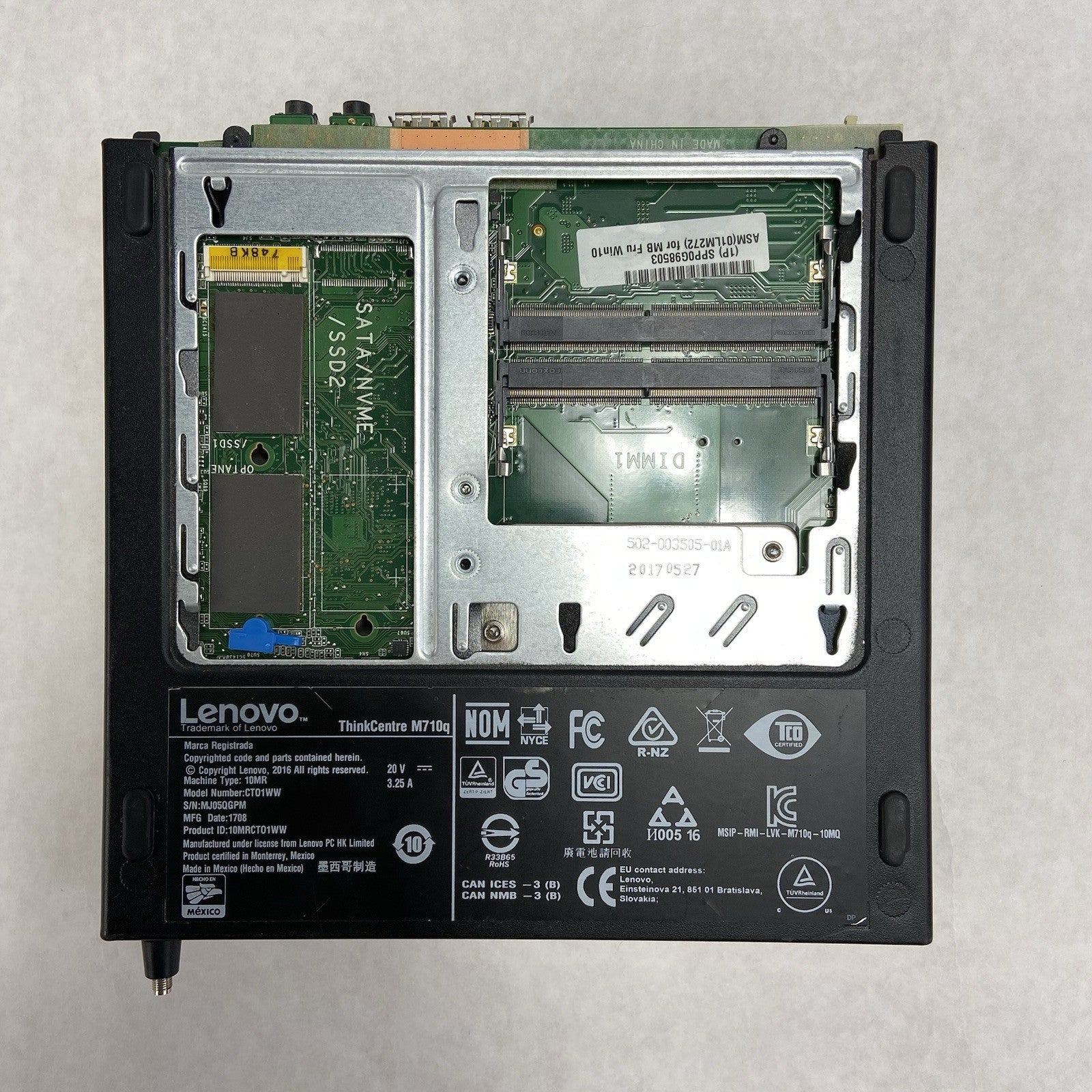 Lenovo ThinkCentre M710Q MFF Intel Core i7-7700T 2.9GHz 0GB RAM No AC/HDD/OS12