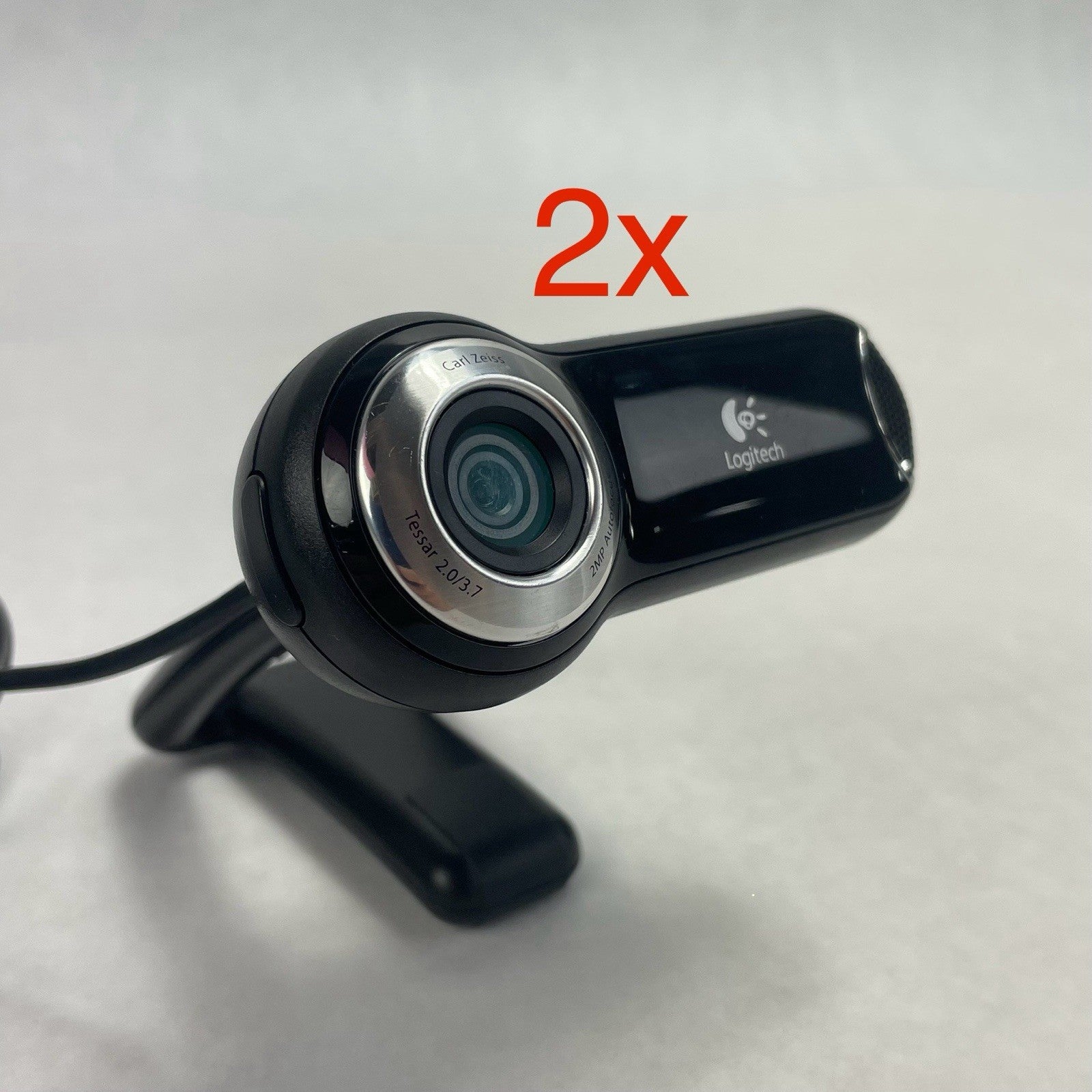 Logitech V-UBM46 Webcam USB Camera With Mic Tested Lot of 2