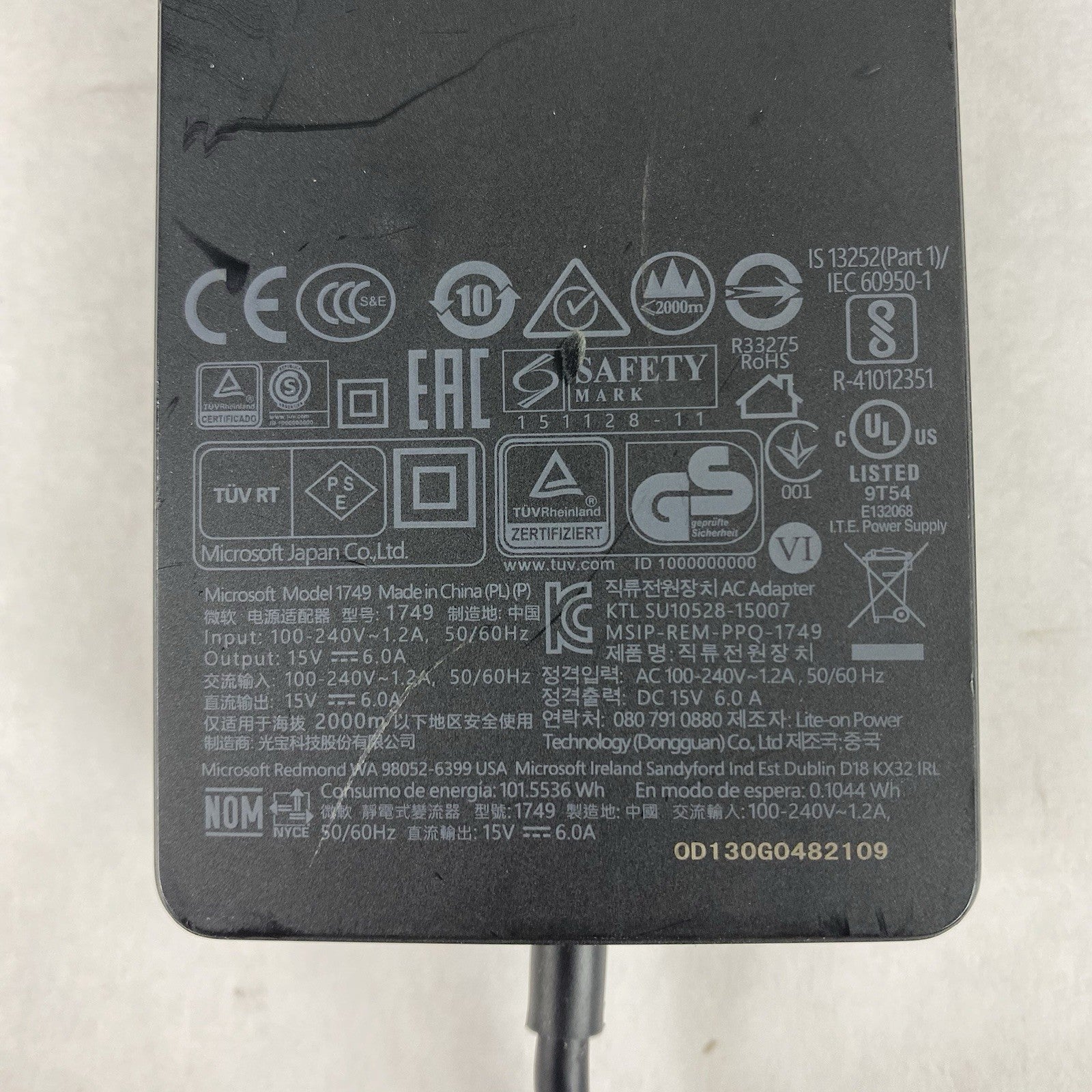 Microsoft 1749 90W AC Adapter Lot of 65