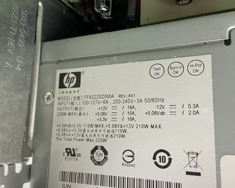 HP Pavilion S5000 SFF Intel Pentium Dual Core E5400 2.7Ghz 4GB RAM No HDDOS