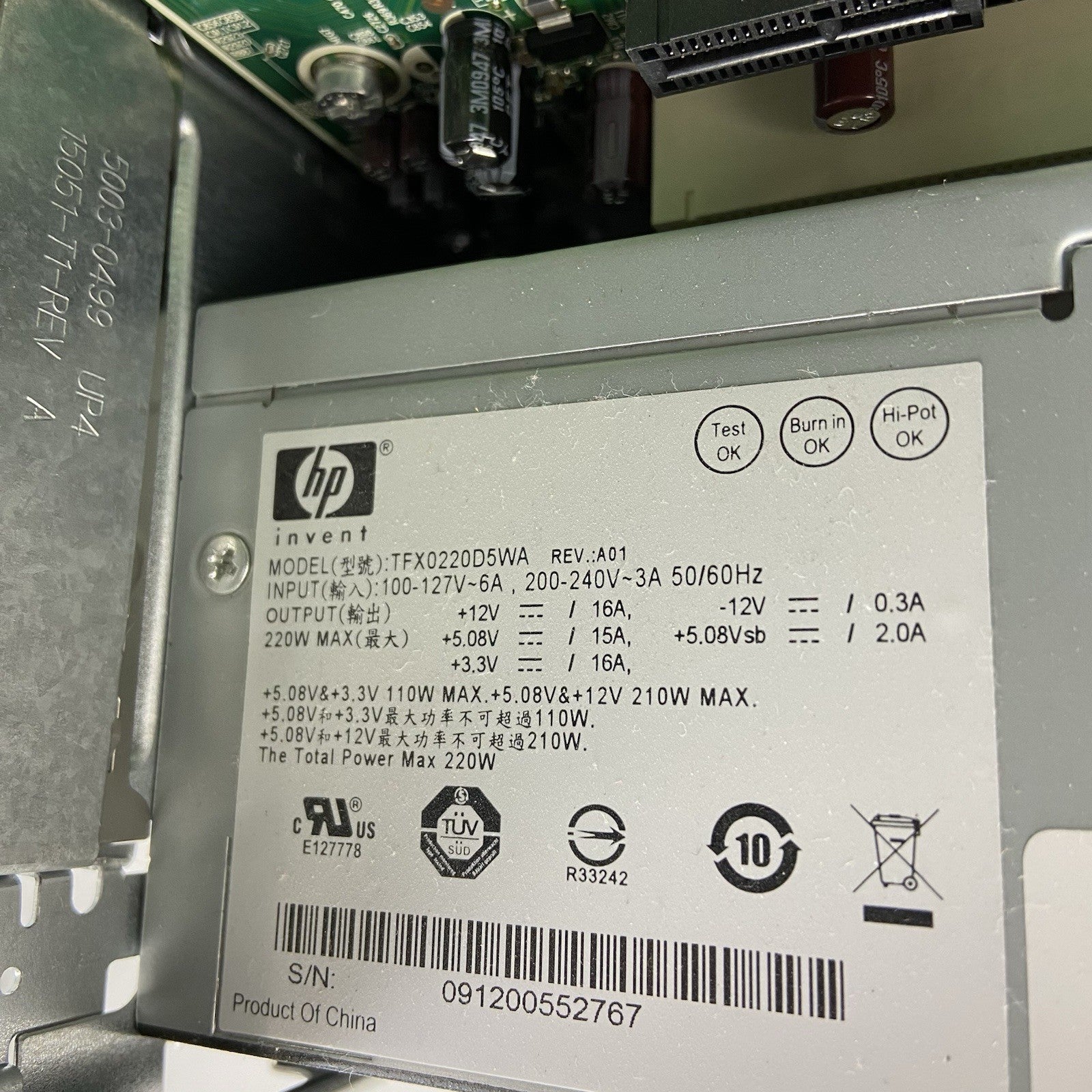 HP Pavilion S5000 SFF Intel Pentium Dual Core E5400 2.7Ghz 4GB RAM No HDDOS10