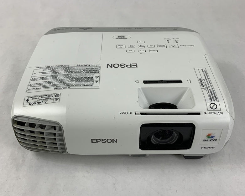Epson PowerLite 98H H687A LCD Lamp Projector 3463 Lamp Hours - No Remote