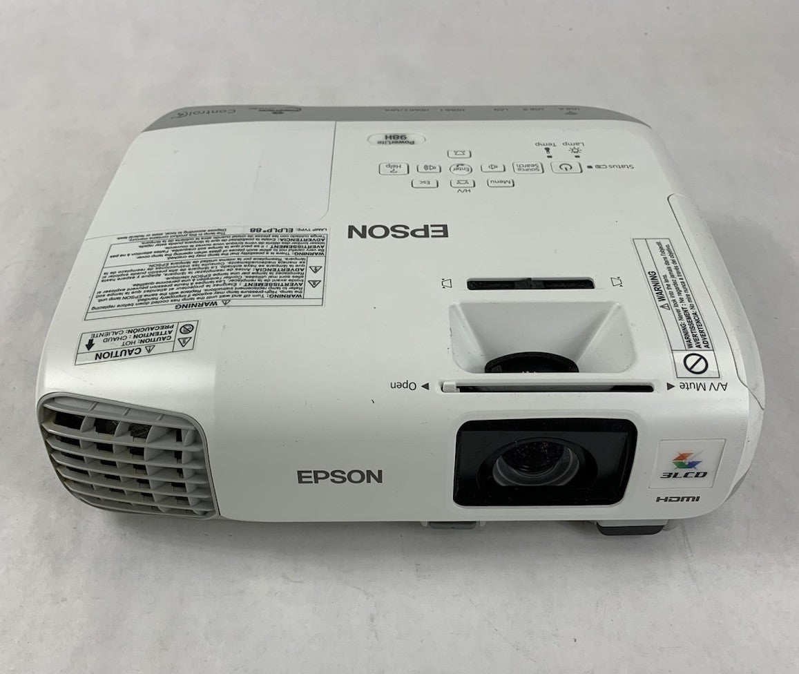 Epson PowerLite 98H H687A LCD Lamp Projector 3463 Lamp Hours - No Remote1