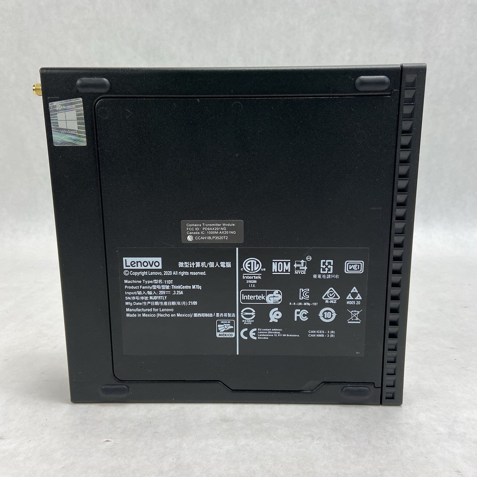 Lenovo ThinkCentre M70Q Micro Intel Core i3-10100T 3GHz 8GB RAM No HDDOSAC4