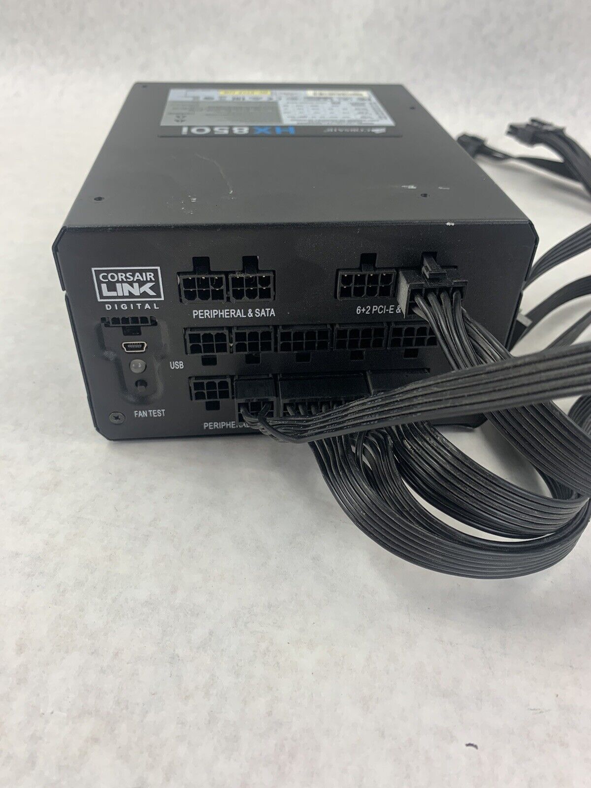 Corsair HXi Series HX850i 850W PSU Black 80+ Platinum (Used, Runs Well)