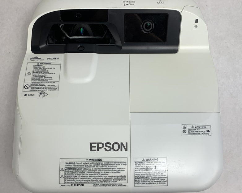 Epson H599A BrightLink 595Wi LCD Lamp Projector 38 Lamp Hours No Remote